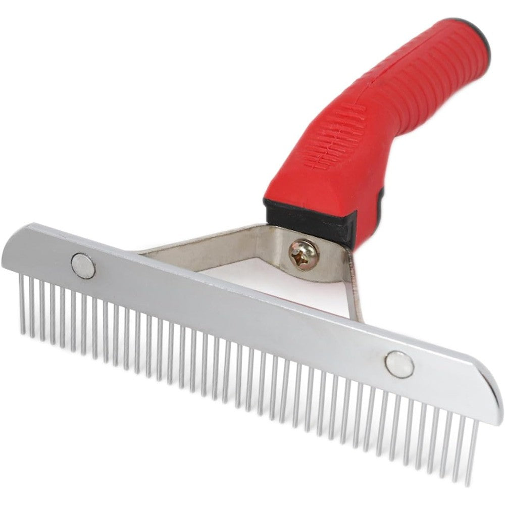 Octchoco Pet Extra-Large Rake Comb Grooming Brush Deshedding Tool For Large Dogs Golden Retriever Husky German Shepherd