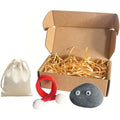 Dzs The Original Stone Pet Diy Kit Adorable Low Maintenance Desk Buddy With Custom Accessories Including Scarf Googly Eyes And Travel Bag