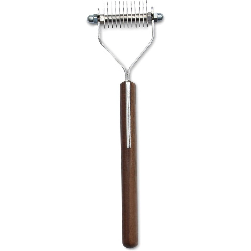 Mars Coat King Blunt Dematting Undercoat Grooming Rake Stripper Tool For Dogs And Cats 12 Blade Stainless Steel German Engineered