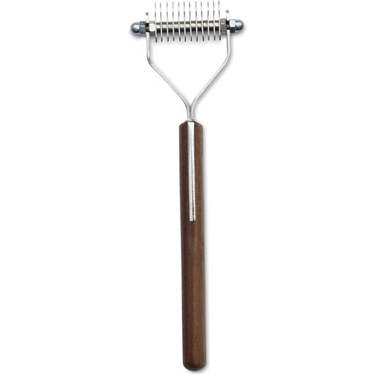 Mars Coat King Blunt Dematting Undercoat Grooming Rake Stripper Tool For Dogs And Cats 12 Blade Stainless Steel German Engineered