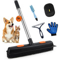 Fantspati 5 In 1 Carpet Rake For Pet Hair Removal With Adjustable Long Handle Professional Fur Remover Tool Kit For Rugs Mats And Furniture