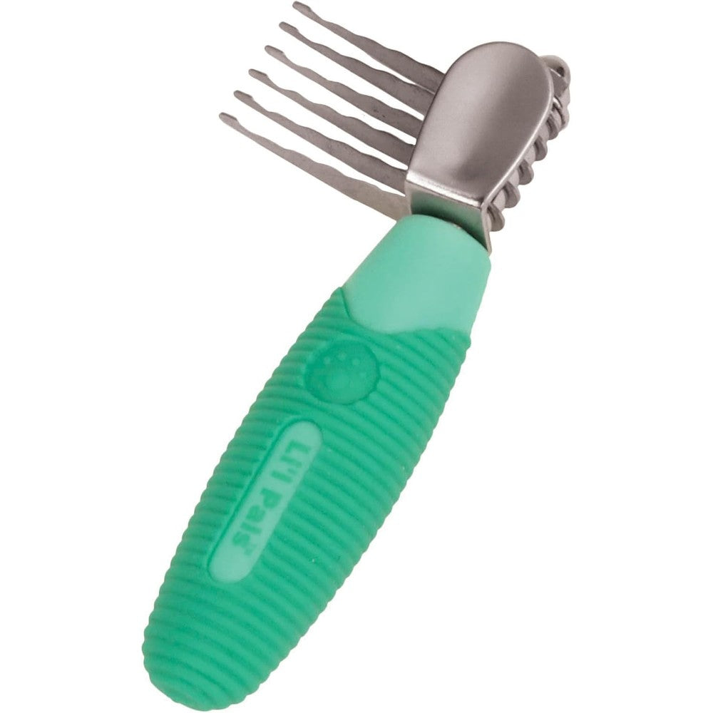 Coastal Pet Li'l Pals Stainless Steel De-Matting Comb For Small Dogs And Puppies With Easy-Grip Handle For Comfortable Grooming