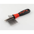 Ryan's Pet Supplies Paw Brothers 12-Blade Dematting Tool For Dog Grooming Professional Grade Stainless Steel Blades With Comfort Grip