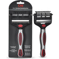 CHI For Dogs 2 In 1 Dematting And Deshedding Rake Dual Head Dog Grooming Tool For Mats Knots And Loose Undercoat Removal