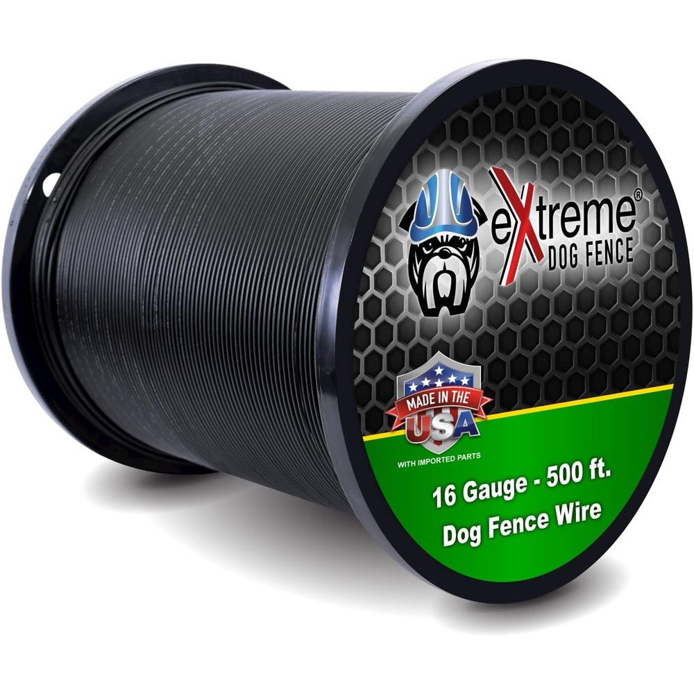 Extreme Dog Fence 16 Gauge Continuous Spool Heavy Duty In Ground Electric Dog Fence Boundary Wire For Pet Containment Systems 500 Feet