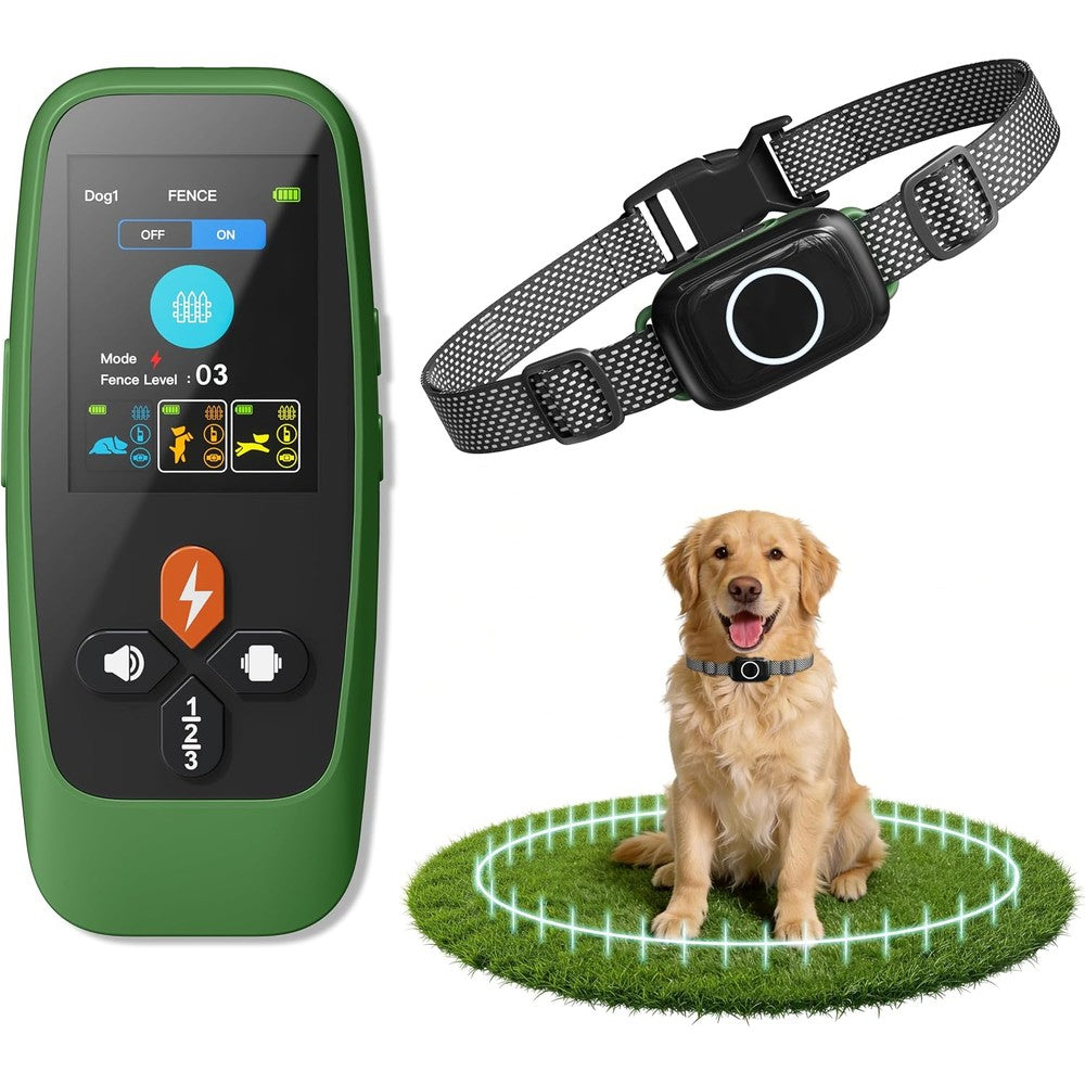 Patpet T800 Pro 4-in-1 Wireless Dog Fence System and Electric Training Collar with Anti-Bark Mode and Real-Time Pet Status Display Casing
