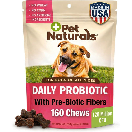 Pet Naturals Daily Probiotic Soft Chews For Dogs Digestive And Immune Support Supplement Duck Flavor 160 Count
