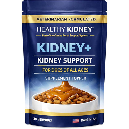 Kidney Restore Kidney Plus Dog Kidney Support Supplement Food Topper With Omega Three Fatty Acids And Prebiotics Thirty Servings