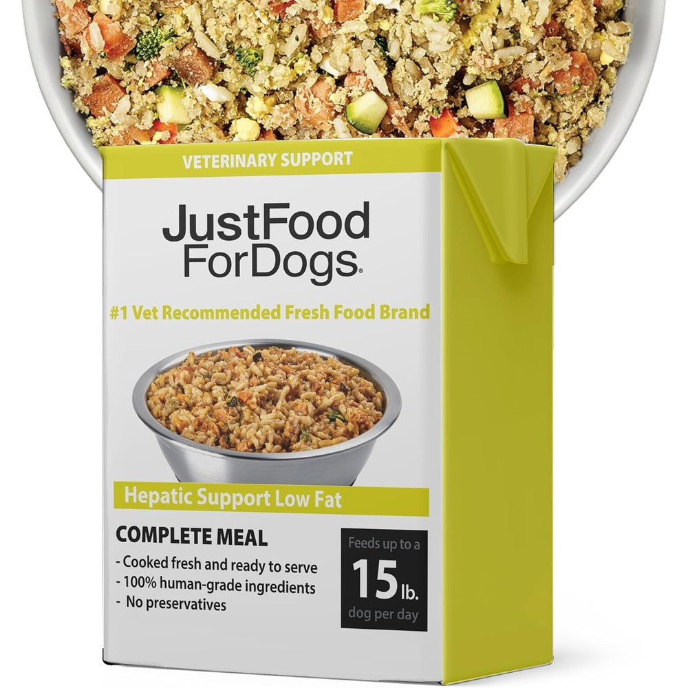 JustFoodForDogs Vet Rx Pantry Fresh Hepatic Support Prescription Dog Food 12.5 Ounce 12 Pack