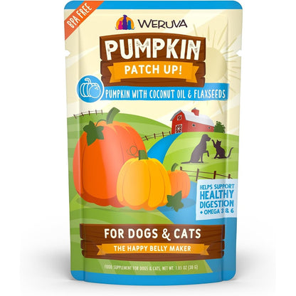 Weruva Pumpkin Patch Up Digestive Supplement Puree For Dogs And Cats 1.05 Ounce Single Pouch