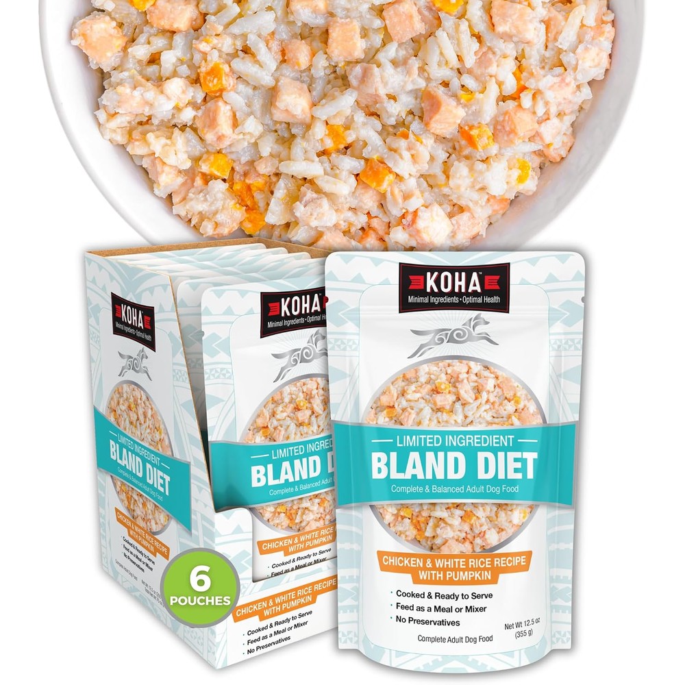 Kohapet Limited Ingredient Bland Diet Chicken And White Rice Sensitive Stomach Wet Dog Food Pack Of 6
