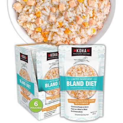 Kohapet Limited Ingredient Bland Diet Chicken And White Rice Sensitive Stomach Wet Dog Food Pack Of 6