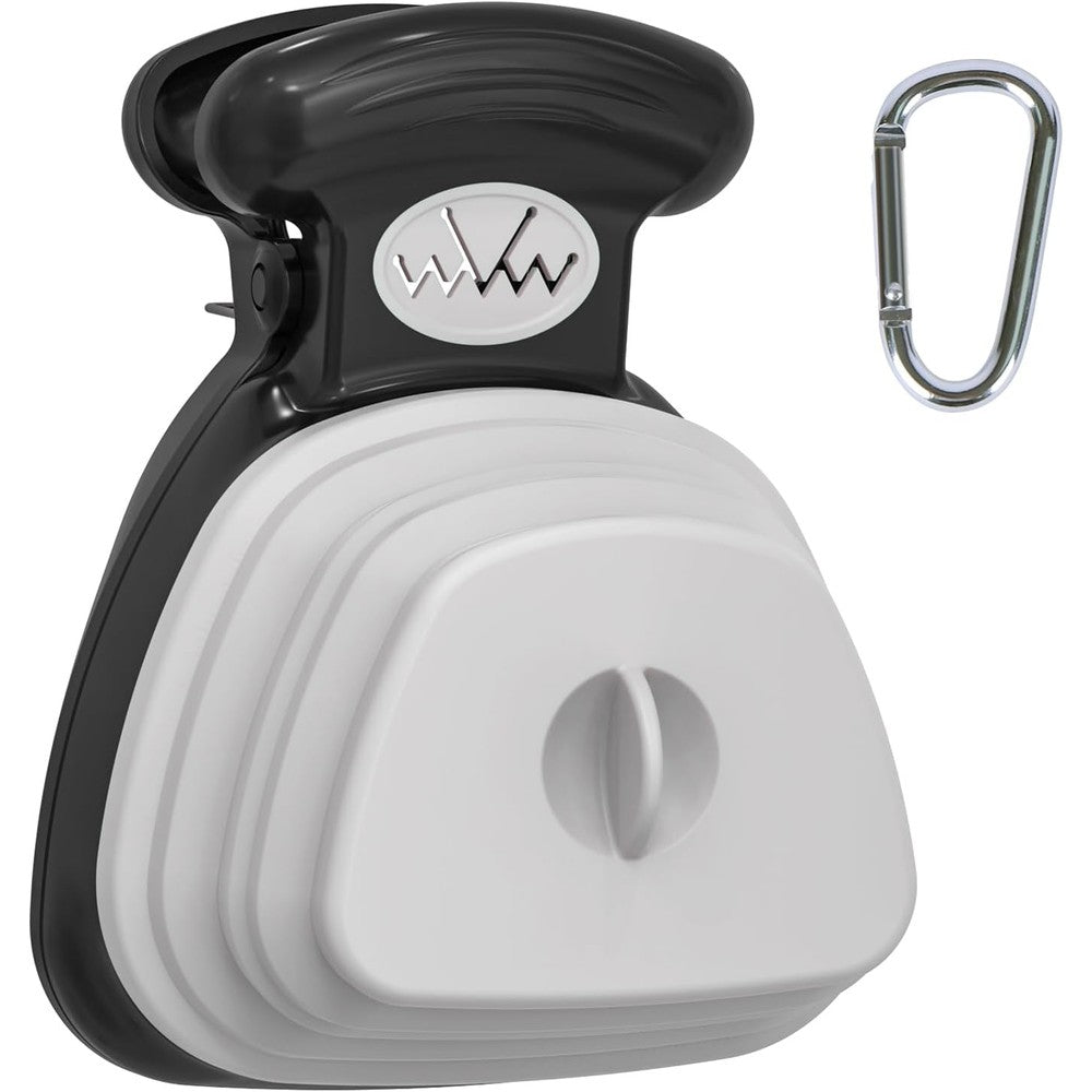 SuperDesign Portable And Versatile Pet Poop Scooper With Built In Waste Bag Dispenser And Carabiner Leash Clip For Small And Large Dogs Small