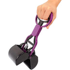 UpTuoLi Pet Pooper Scooper Non Breakable Heavy Duty Waste Picker Claw Rake For Dogs And Cats Portable One Handed Clean Up Tool Pink Eleven Inch