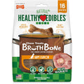 Nylabone Healthy Edibles Broth Bone Natural Dog Chews Ham Flavor Small Regular Up To 25 Pounds 16 Count