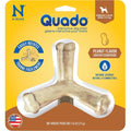 N-Bone Quado Interactive Peanut Flavor Dog Chew Treat All Natural Wheat Free Edible Dental Bone For Medium Breed Dogs 2.6 Ounce