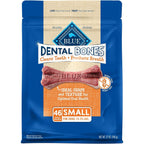 Blue Buffalo Dental Bones Small Natural Dental Chew Dog Treats Wholesome Ingredients Value Pack Bag 27 Ounce For Small Dogs