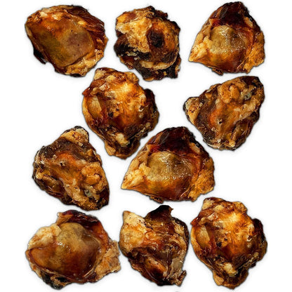 Lively Tails Beef Knee Caps Dog Bones For Aggressive Chewers 10 Count Natural Single Ingredient Beef Patella Treats For Large Medium And Small Dogs