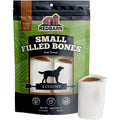 Redbarn Pet Products Small Stuffed Dog Bones Peanut Butter Flavor Long Lasting Natural Beef Femur Chew Treat 4 Count