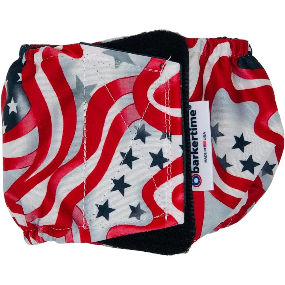 Paw Legend Patriotic Dog Belly Band Washable Reusable Male Dog Diaper American Flag Pattern Size Medium