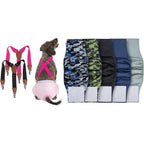 Pet Soft Dog Belly Bands Camo Medium And Dog Diaper Suspenders Two Pieces Medium Pack Premium Adjustable Potty Training Harness