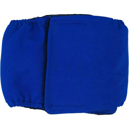 Barkertime Royal Blue Dog Belly Band Male Wrap Reusable Waterproof Fabric Medium Male Dog Diaper For Urinary Incontinence Sourced From United States