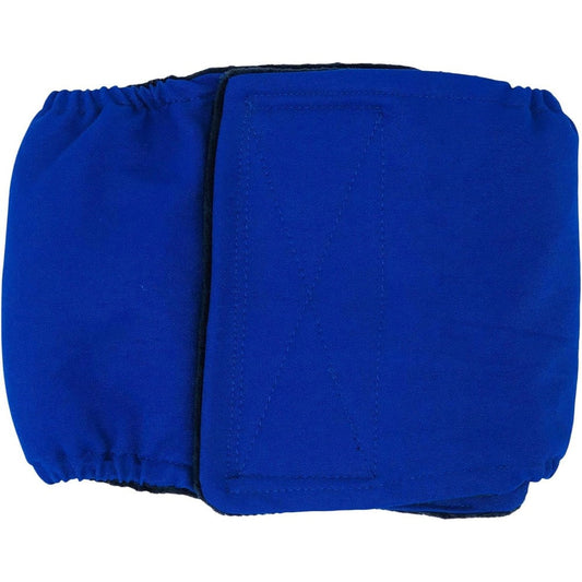 Barkertime Royal Blue Dog Belly Band Male Wrap Reusable Waterproof Fabric Medium Male Dog Diaper For Urinary Incontinence Sourced From United States