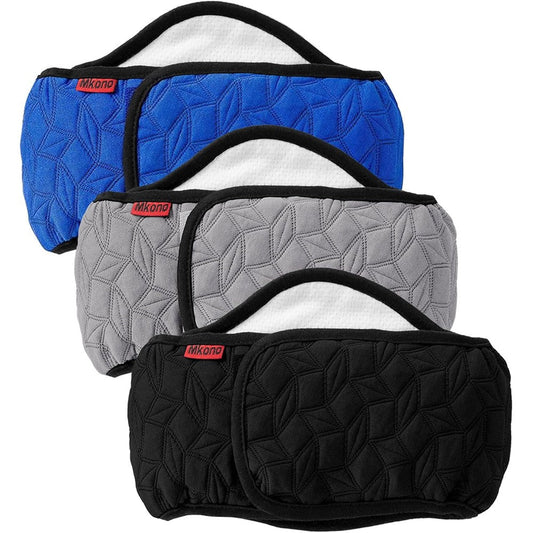 Mkono Male Dog Belly Band Wraps Washable Dog Diapers For Small And Medium Dogs Blue Black Gray 3 Pack Waist 14.2 Inches To 20 Inches