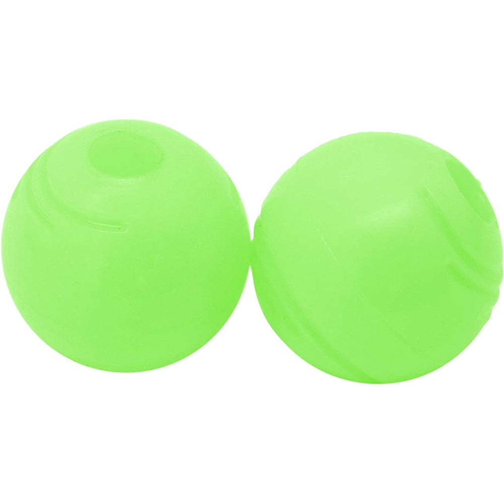 Chew King Glowing Fetch Ball For Dogs Durable Natural Rubber Toy 2 Piece Set 3 Inch