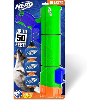 Nerf Dog Tennis Ball Blaster Dog Toy Gift Set With 3 Tennis Balls For Fetch And Interactive Play