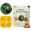Woof Starter Pack Interactive Dog Ball Toy With Treat Molds And Chicken Refill Pops For Large Dogs 25 To 75 Pounds