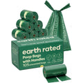 Earth Rated Dog Poop Bags With Tie Handles On Refill Rolls Extra Wide Easy Tie Opening Guaranteed Leak Proof Unscented One Hundred Five Count
