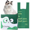 KropBom 125 Count Cat Poop Bags with Handles Extra Thick Leak Proof Unscented Disposable Kitty Litter Waste Bags with One Bonus Cat Toy