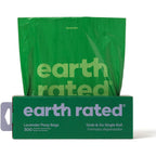 Earth Rated Dog Waste Poop Bags Lavender Scented Extra Thick Grab And Go Single Roll For Pantry And Backyard Pickups 300 Count