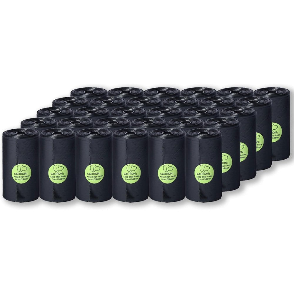 DREAM&GLAMOUR Dog Poop Bags Value Pack 300 Count Strong Leak Proof Waste Bags for Dogs Cats and Diapers with Two Free Dispensers Black