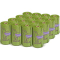 Wowflash Lavender Scented Dog Poop Bags Two Hundred Forty Count Leakproof Heavy Duty Pet Waste Disposal Bags Thirteen Inches By Nine Inches