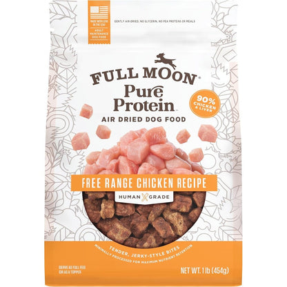 Full Moon Pure Protein Air Dried Dog Food Free Range Chicken Recipe 1 Pound