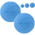 Xigou Shudyear 2 Piece Dog Frisbee Toy Soft TPR Flying Disc For Fetch And Outdoor Training Water Bowl Design For Medium And Large Dogs In Blue
