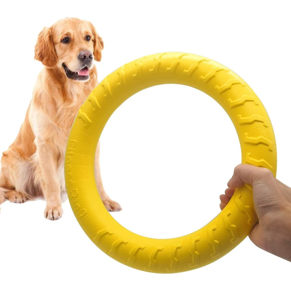 Dlder Xl Large Indestructible Dog Toy 12 Inch Floating Ring For Aggressive Chewers And Fetch Training For Medium To Large Breed Dogs