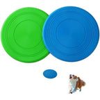 RSSLygaeonix Dog Flying Disc 2 Pack 7 Inch Interactive Fetch Toy For Medium And Large Dogs In Green And Blue