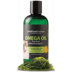 JustFoodForDogs Omega 3 For Dogs Plant Based Algae Marine Microalgae Oil Joint Skin And Coat Health Supplement Sustainable Vegan Formula 8 Ounce