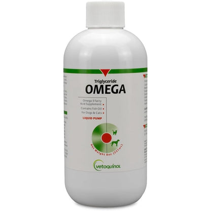 Vetoquinol Triglyceride Omega Fish Oil Liquid Supplement For Dogs And Cats Supporting Healthy Skin Coat Joint And Immune Response Eight Ounce