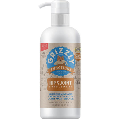 Grizzly Pet Products Joint Aid Liquid Hip And Joint Health Supplement For Dogs And Cats Premium Mobility Support Formula 16 Fluid Ounce