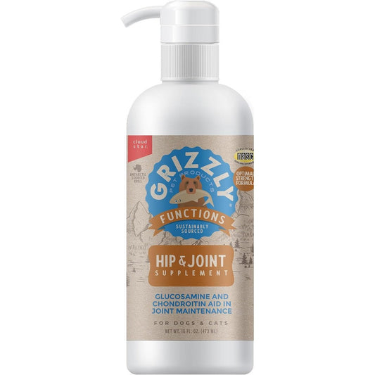 Grizzly Pet Products Joint Aid Liquid Hip And Joint Health Supplement For Dogs And Cats Premium Mobility Support Formula 16 Fluid Ounce