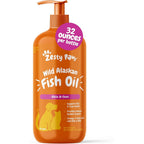 Zesty Paws Wild Alaskan Fish Oil For Dogs And Cats Pollock And Salmon Oil Blend Omega 3 Fatty Acids Liquid Supplement 32 Fluid Ounce