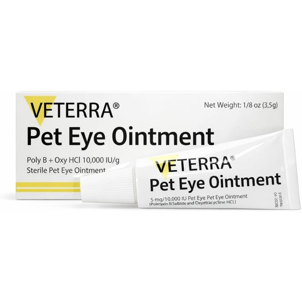 Veterra Eye Health Cream For Cats Dogs And All Pets Ophthalmic Care Ointment One Eighth Ounce Three Point Five Grams
