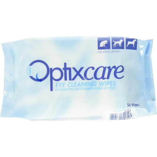 Optixcare Eye Cleaning Wipes For Dogs Cats And Horses Gentle Tear Stain And Debris Remover Pre Moistened Lint Free Wipes 50 Count