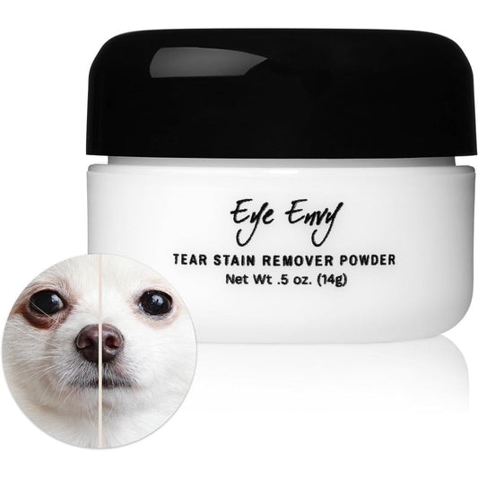 Eye Envy Tear Stain Remover Powder For Dogs And Cats Natural Topical Eye Area Cleanser And Moisture Absorber Zero Point Five Ounce