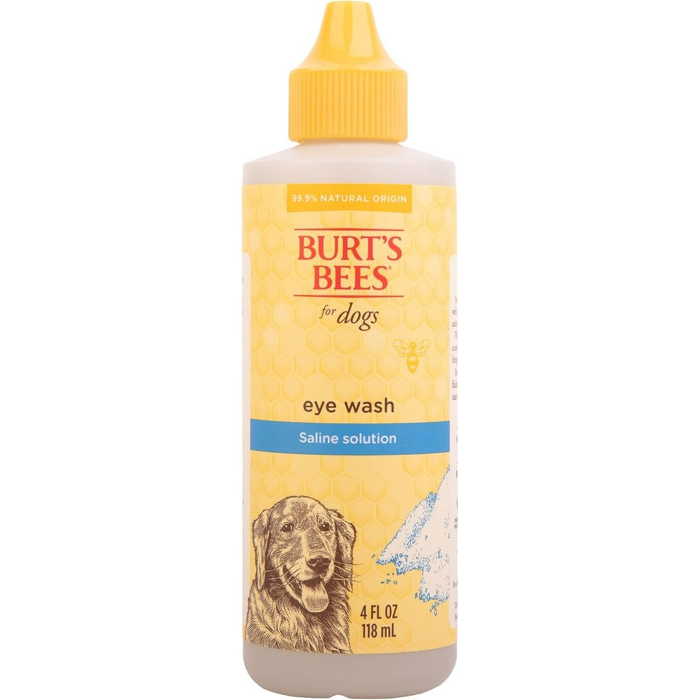 Burt's Bees For Pets Dog Eye Wash With Saline Solution Gentle Eye Cleaner And Tear Stain Remover For Dogs And Puppies 4 Fluid Ounce