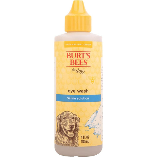 Burt's Bees For Pets Dog Eye Wash With Saline Solution Gentle Eye Cleaner And Tear Stain Remover For Dogs And Puppies 4 Fluid Ounce